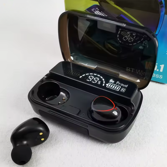 M10 Bluetooth 5.0 Wireless Earphones – True Stereo Headphones with HD Sound
