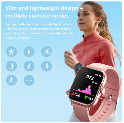 A58 Smart Watch 5-in-1 – Bluetooth Calling | Fitness & Health Tracker