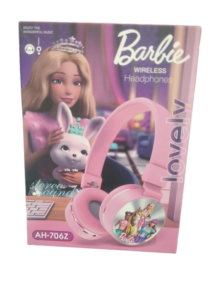Barbie Wireless Bluetooth Headphones – High Bass Stereo Sound, Comfortable & Stylish Design